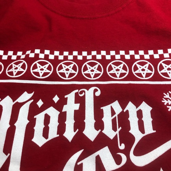 Motley Crüe licensed Christmas Holiday T-Shirt unisex Medium - Picture 2 of 9